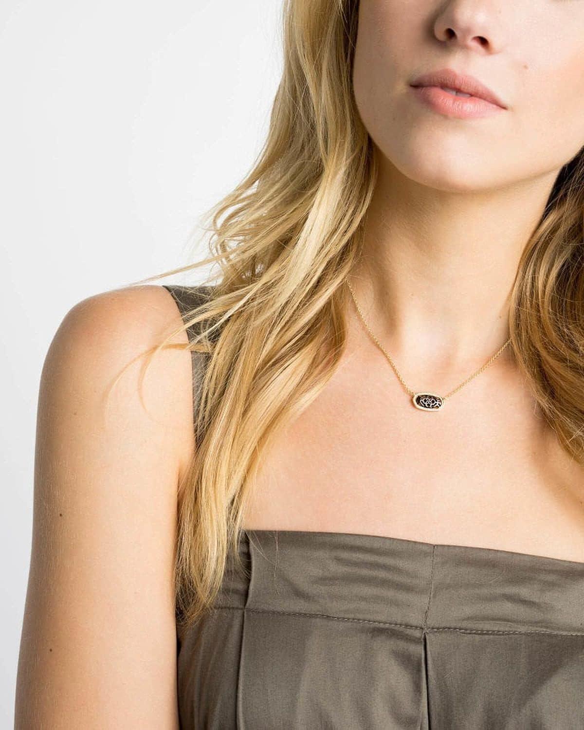 image:imageKendra Scott Elisa Pendant Necklace for Women Fashion Jewelry 14k GoldPlatedGOLD FILIGREE METAL