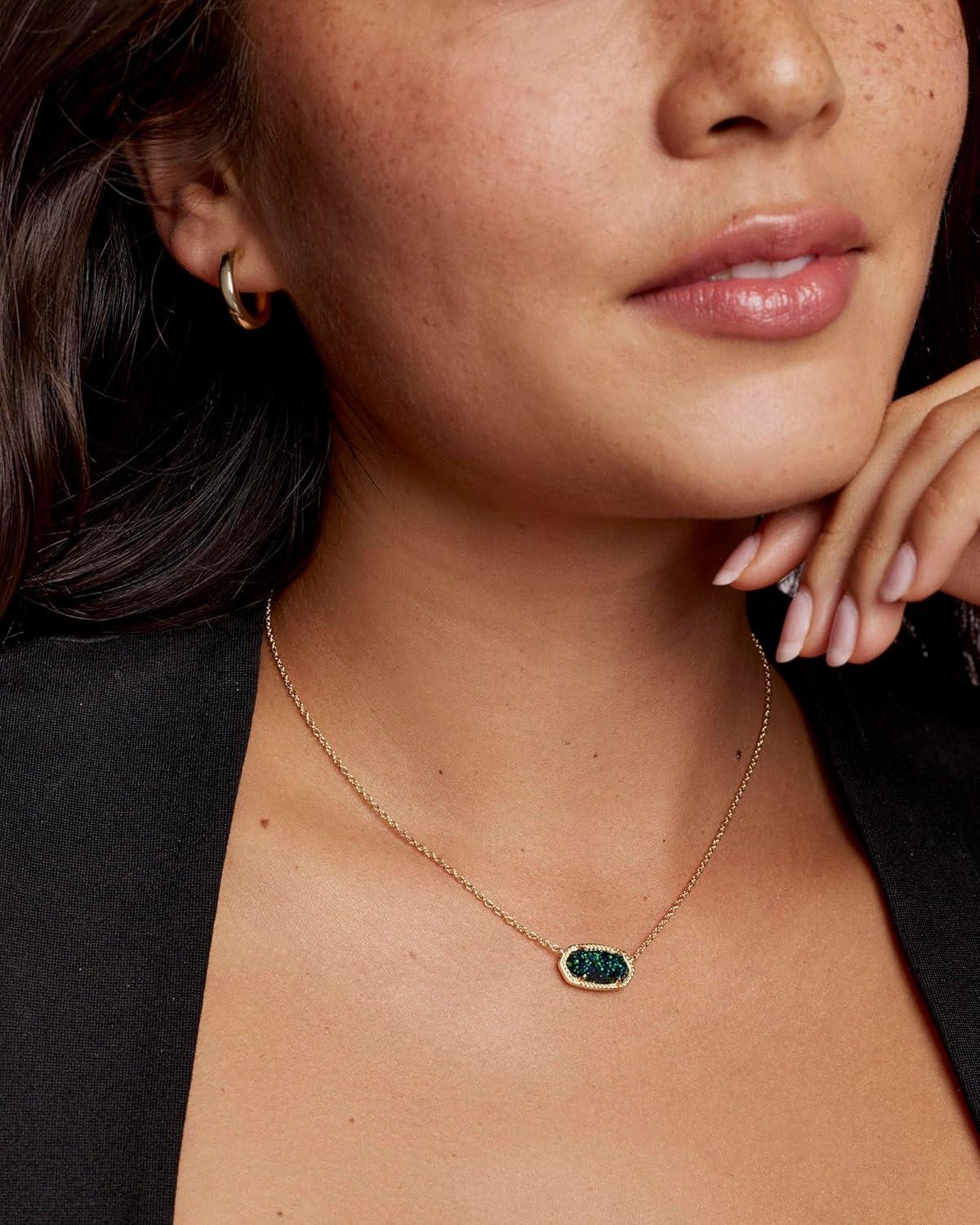 image:imageKendra Scott Elisa Pendant Necklace for Women Fashion Jewelry 14k GoldPlatedGOLD INDIGO LAB GROWN OPAL