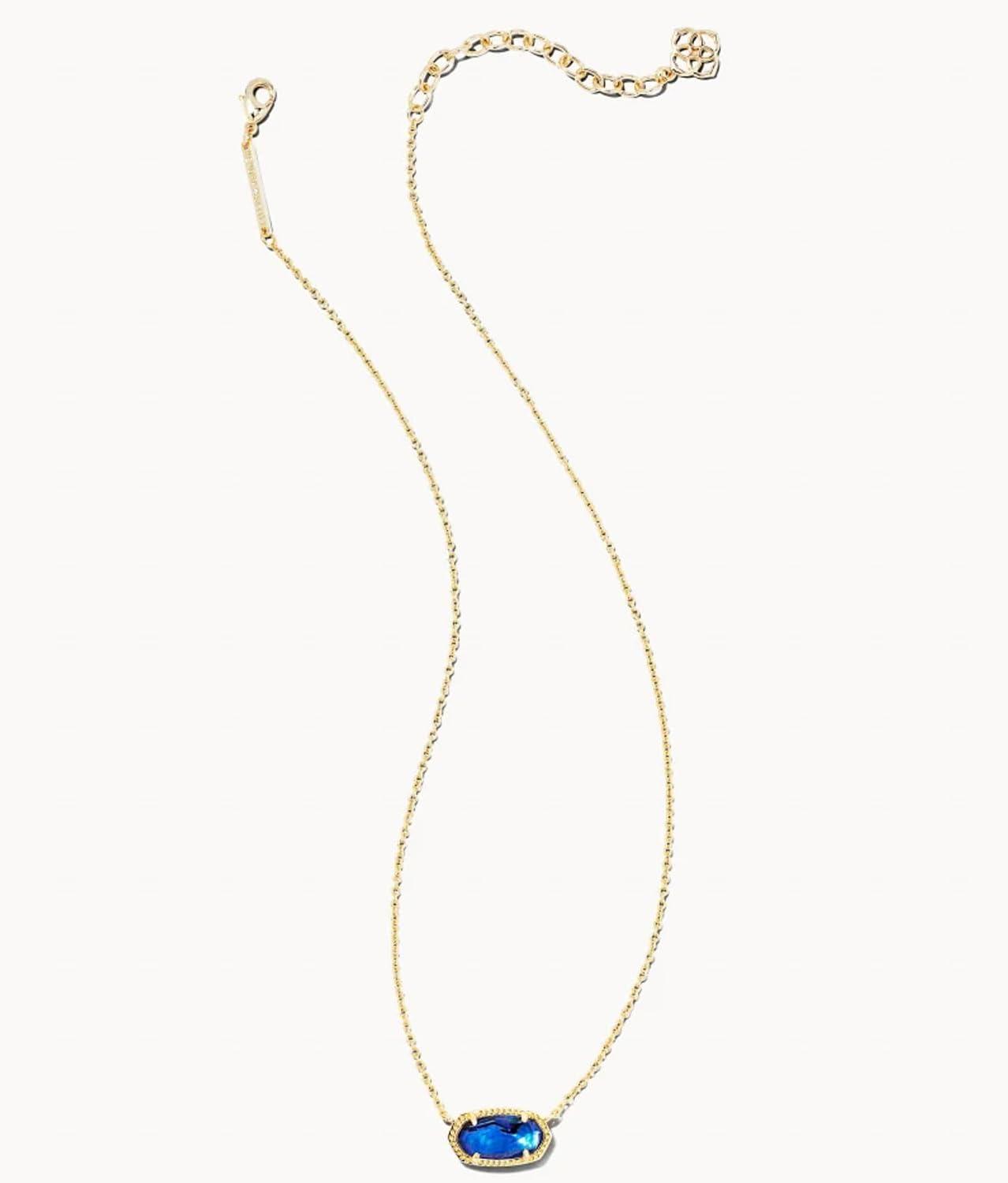 image:imageKendra Scott Elisa Pendant Necklace for Women Fashion Jewelry 14k GoldPlatedGOLD NAVY ABALONE