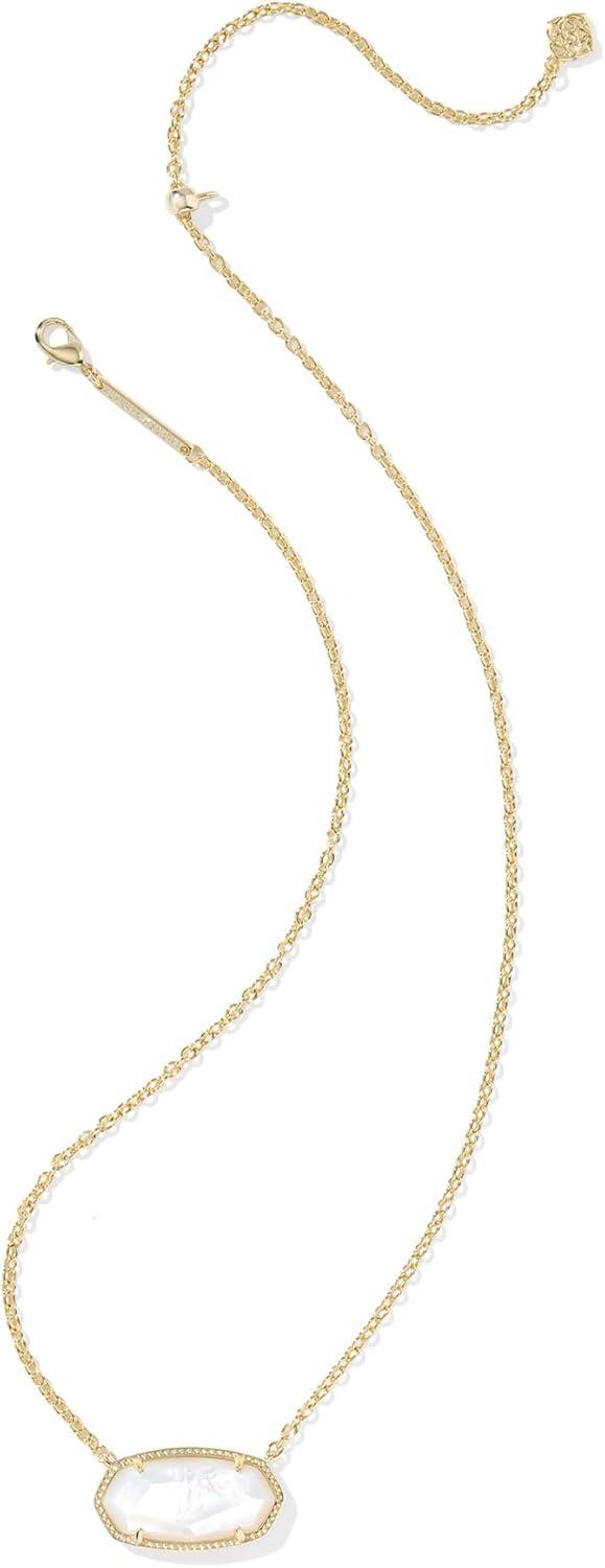 image:imageKendra Scott Elisa Statement Short Pendant NecklaceFashion Jewelry for WomenGOLD IVORY MOTHER OF PEARL