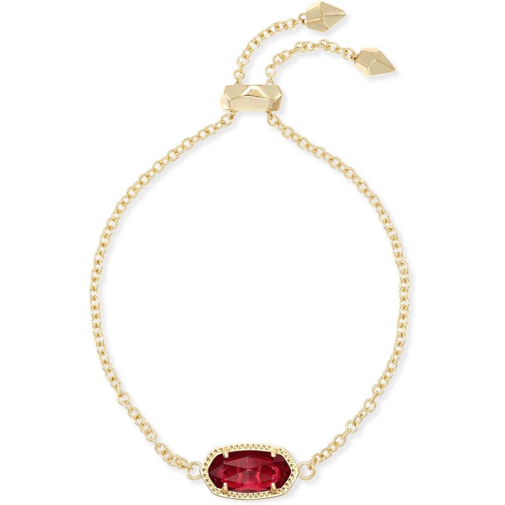 image:imageKendra Scott Elaina Adjustable Chain Bracelet for Women Fashion Jewelry GoldPlatedGOLD  BERRY CLEAR GLASS