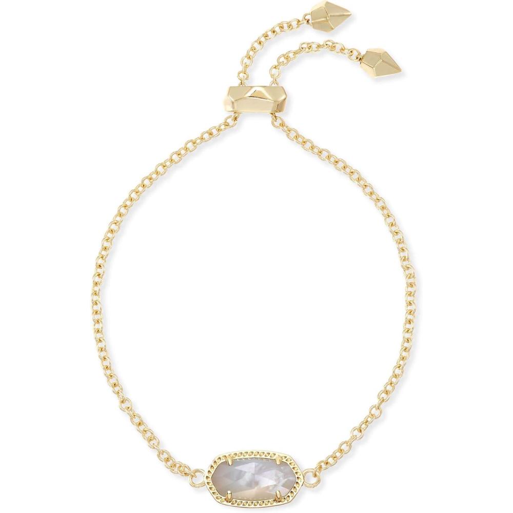 image:imageKendra Scott Elaina Adjustable Chain Bracelet for Women Fashion Jewelry GoldPlatedGOLD IVORY MOTHER OF PEARL