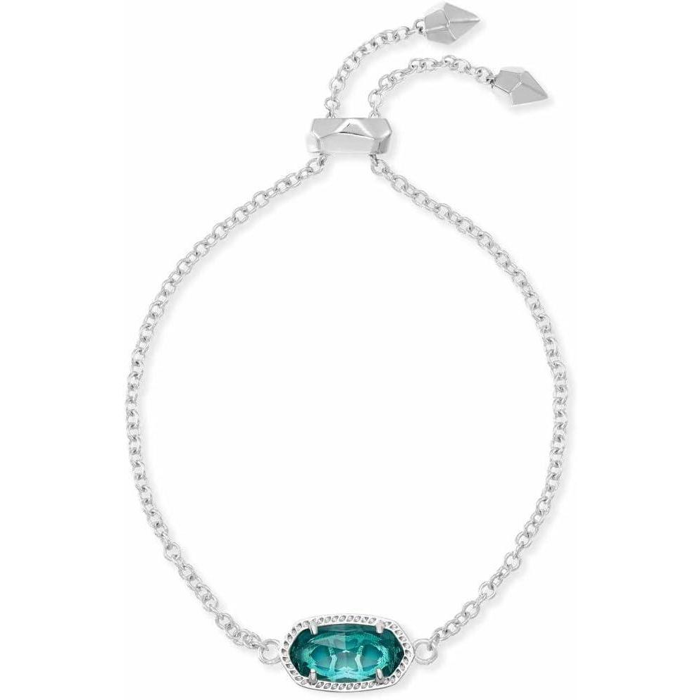 image:imageKendra Scott Elaina Adjustable Chain Bracelet for Women Fashion Jewelry GoldPlatedRHODIUM  LONDON BLUE