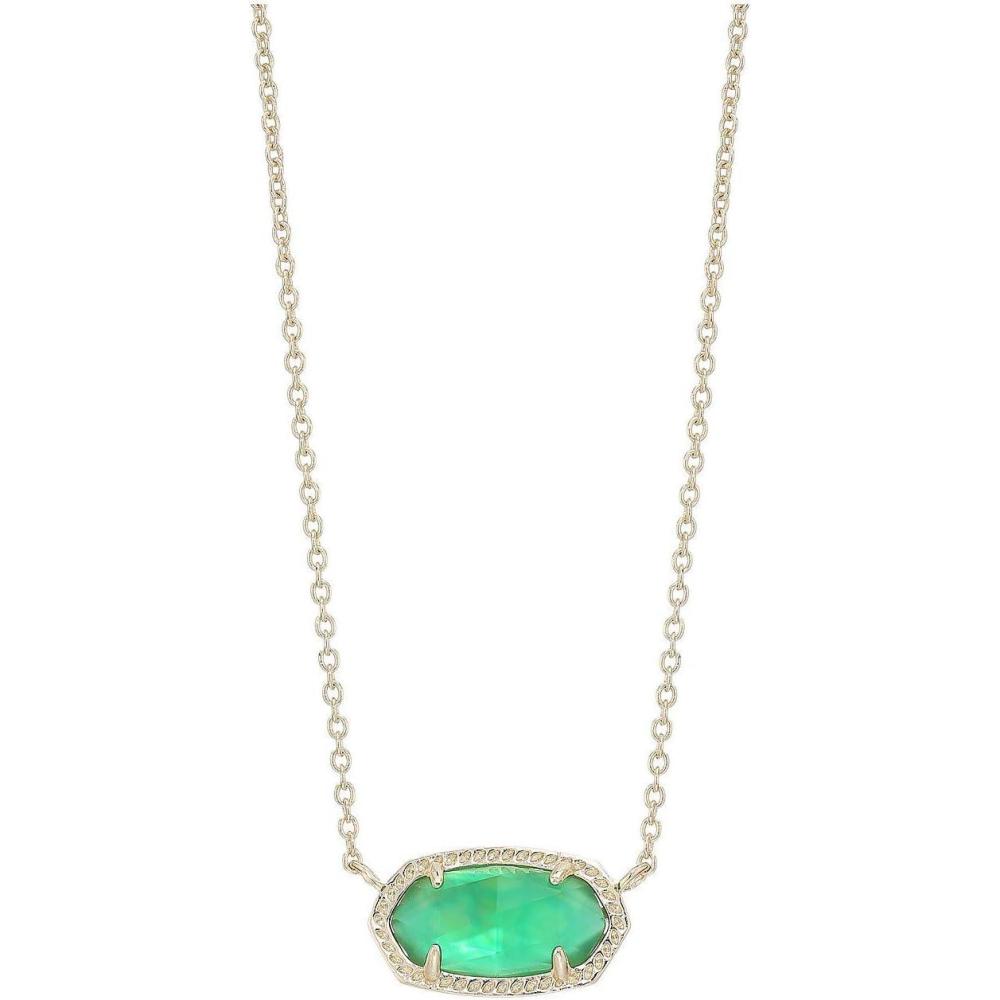 image:imageKendra Scott Elisa Pendant Necklace for Women Fashion Jewelry 14k GoldPlatedGOLD JADE GREEN ILLUSION
