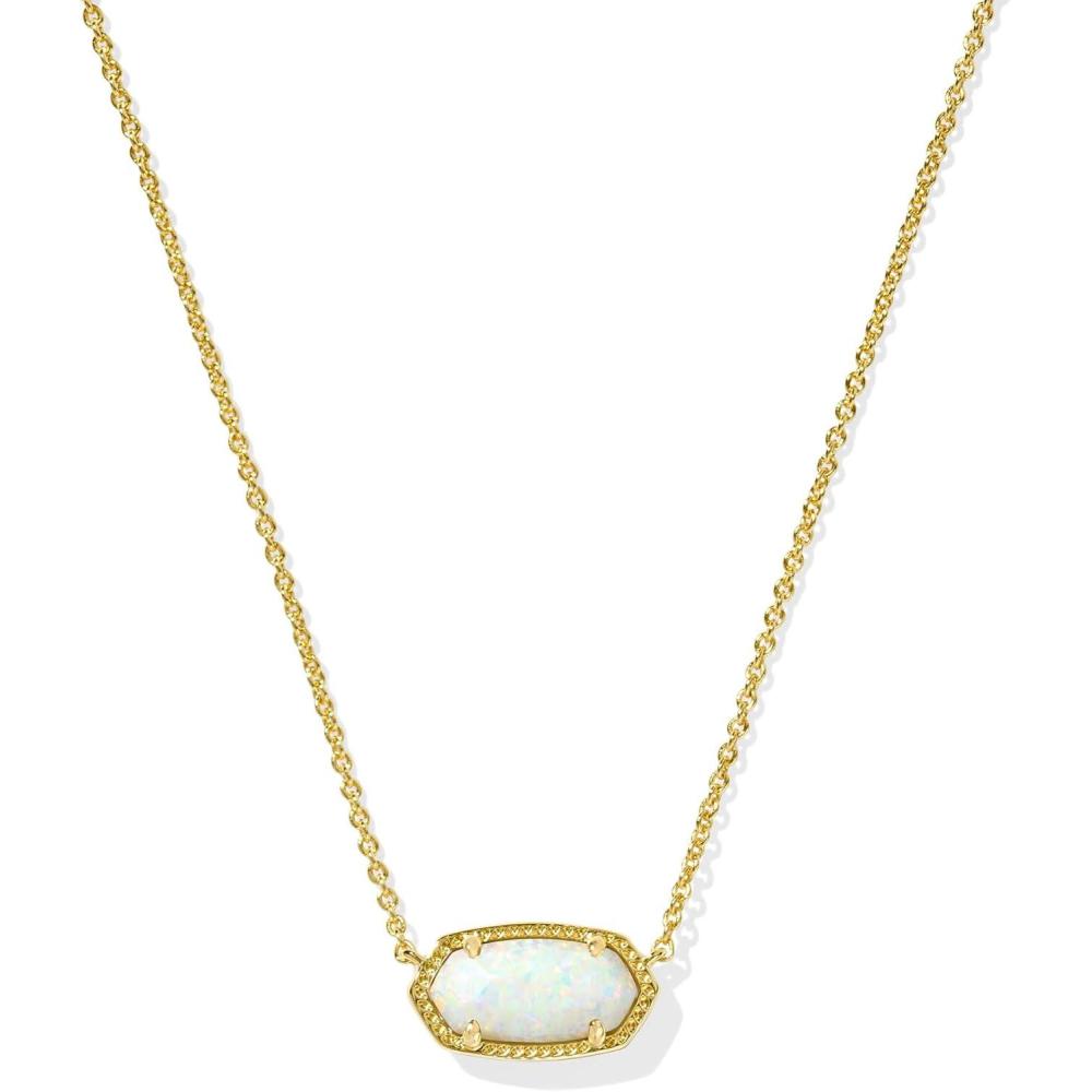 image:imageKendra Scott Elisa Pendant Necklace for Women Fashion Jewelry 14k GoldPlatedGOLD LIGHT YELLOW KYOCERA OPAL