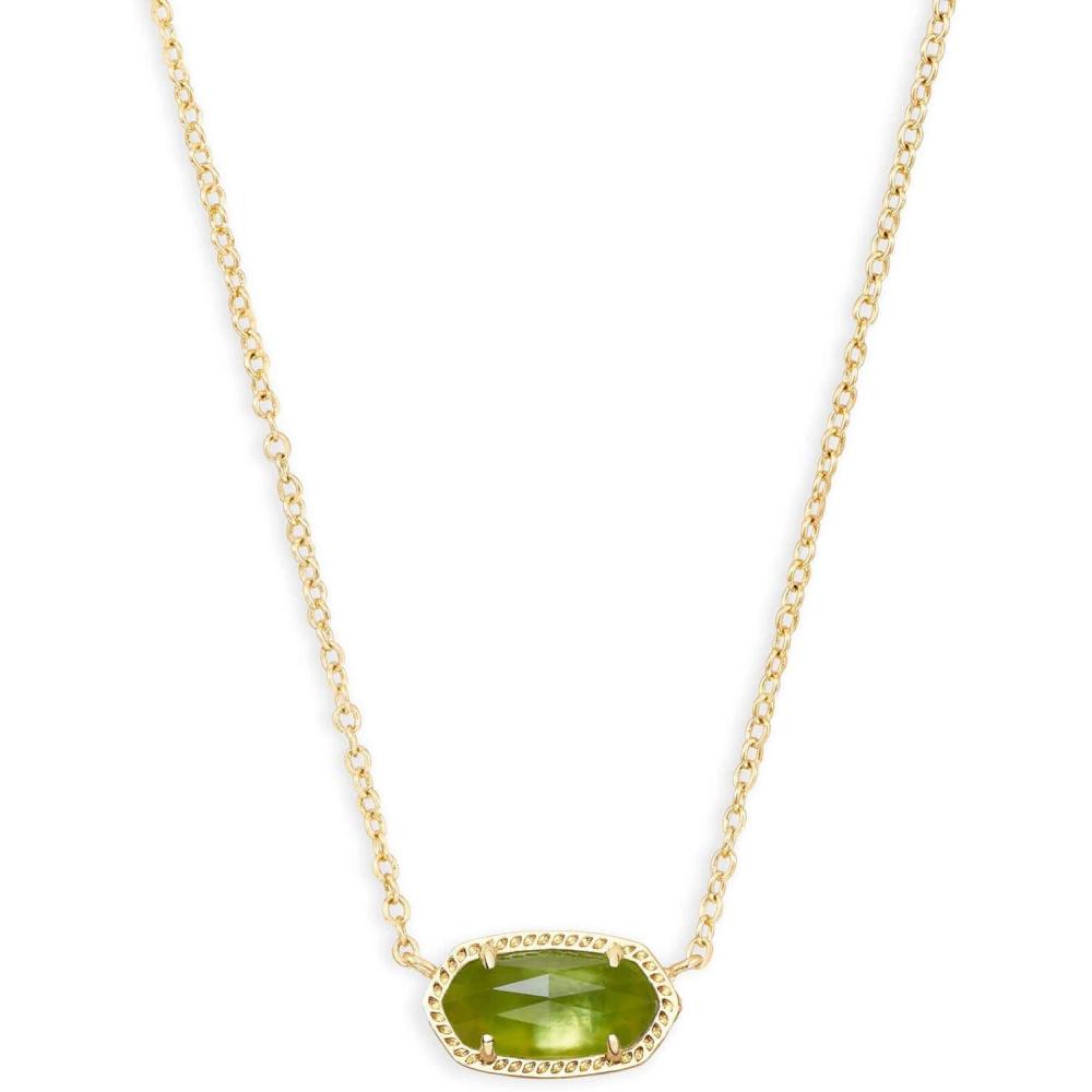 image:imageKendra Scott Elisa Pendant Necklace for Women Fashion Jewelry 14k GoldPlatedGOLD  PERIDOT ILLUSION