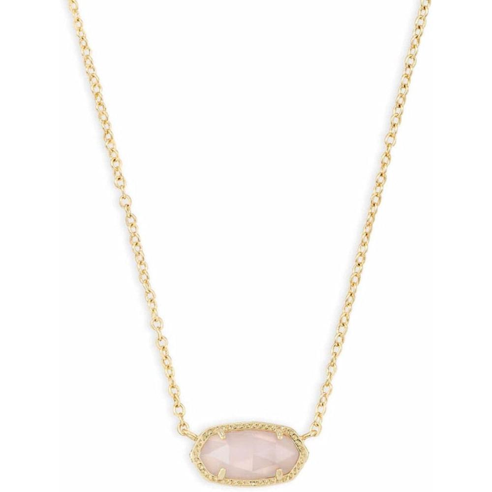 image:imageKendra Scott Elisa Pendant Necklace for Women Fashion Jewelry 14k GoldPlatedGOLD ROSE QUARTZ