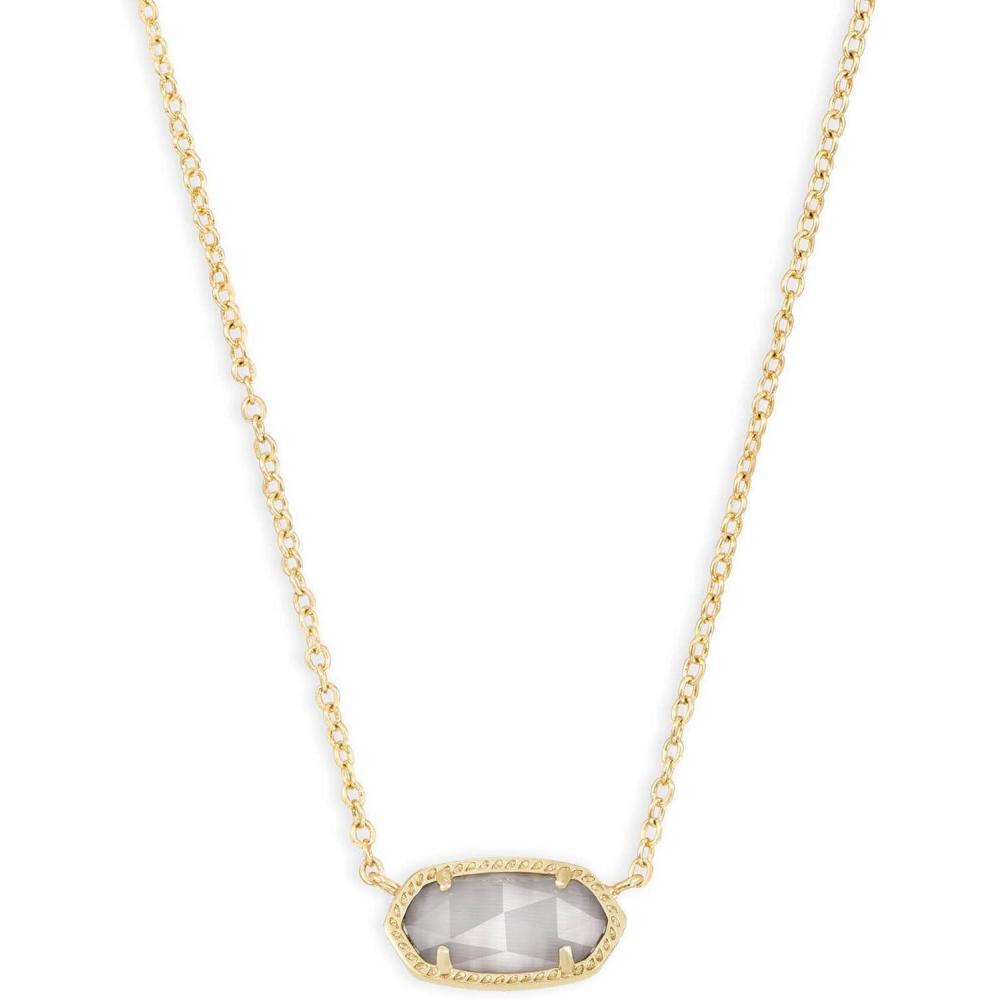 image:imageKendra Scott Elisa Pendant Necklace for Women Fashion Jewelry 14k GoldPlatedGOLD SLATE CATS EYE