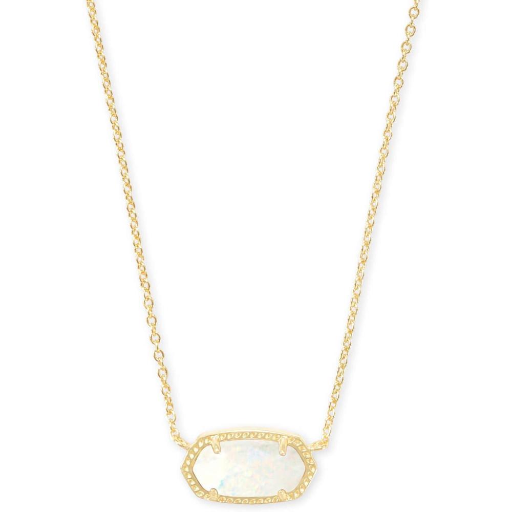 image:imageKendra Scott Elisa Pendant Necklace for Women Fashion Jewelry 14k GoldPlatedGOLD WHITE OPAL