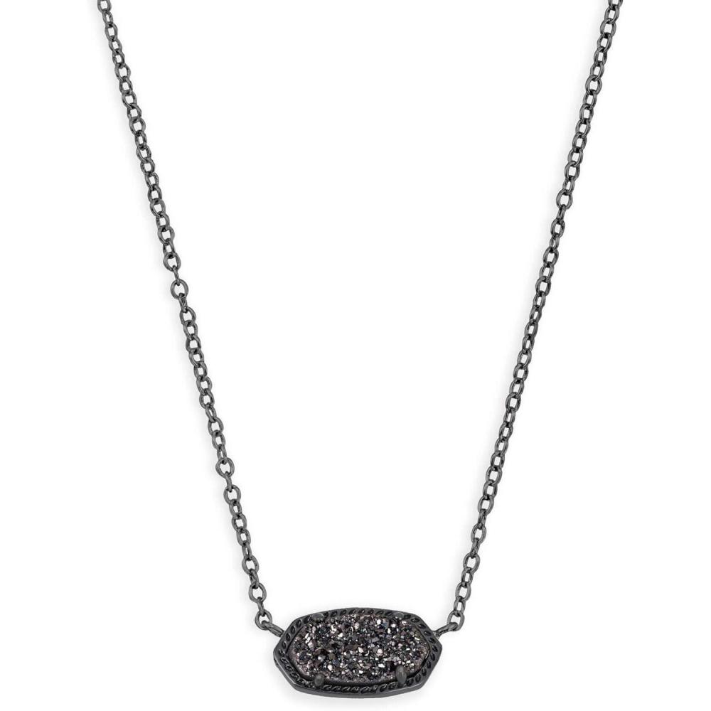 image:imageKendra Scott Elisa Pendant Necklace for Women Fashion Jewelry 14k GoldPlatedGUNMETAL BLACK DRUSY