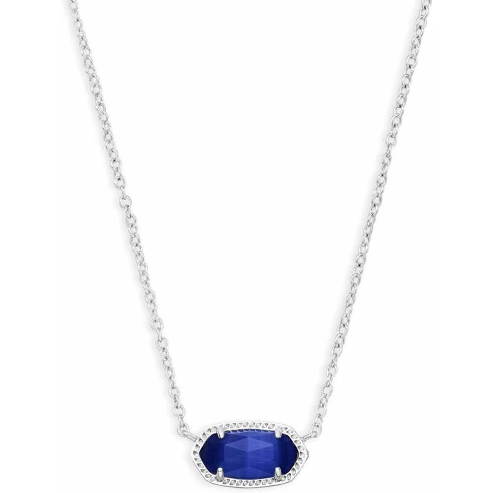 image:imageKendra Scott Elisa Pendant Necklace for Women Fashion Jewelry 14k GoldPlatedRHODIUM COBALT CATS EYE