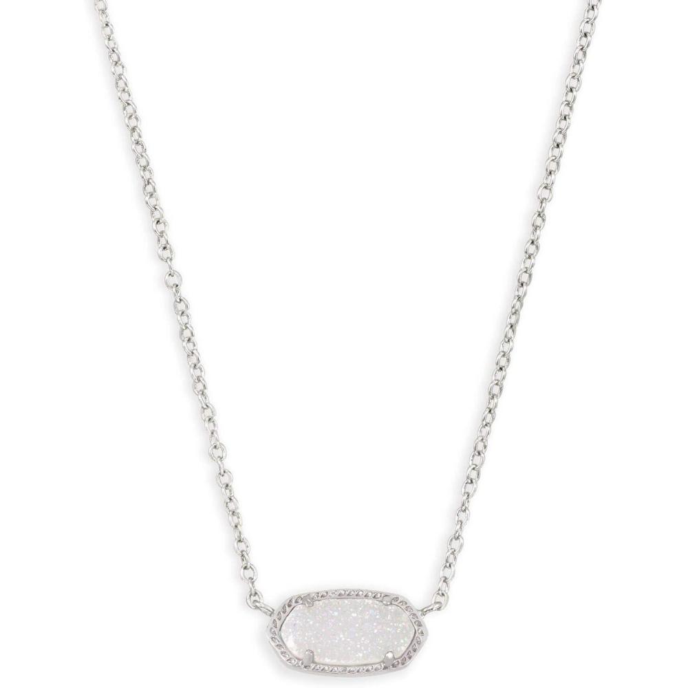 image:imageKendra Scott Elisa Pendant Necklace for Women Fashion Jewelry 14k GoldPlatedRHODIUM IRIDESCENT DRUSY