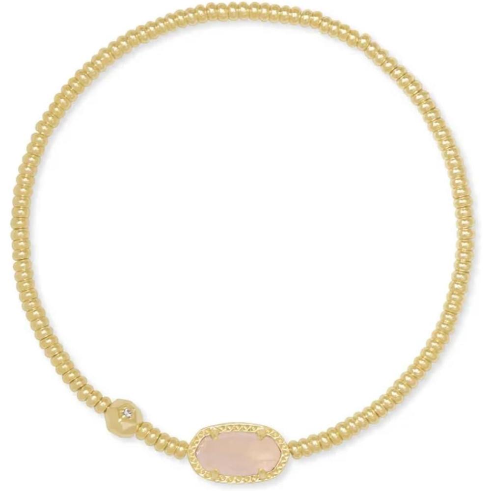 image:imageKendra Scott Grayson Crystal Stretch Bracelet Fashion Jewelry for WomenGOLD ROSE QUARTZ