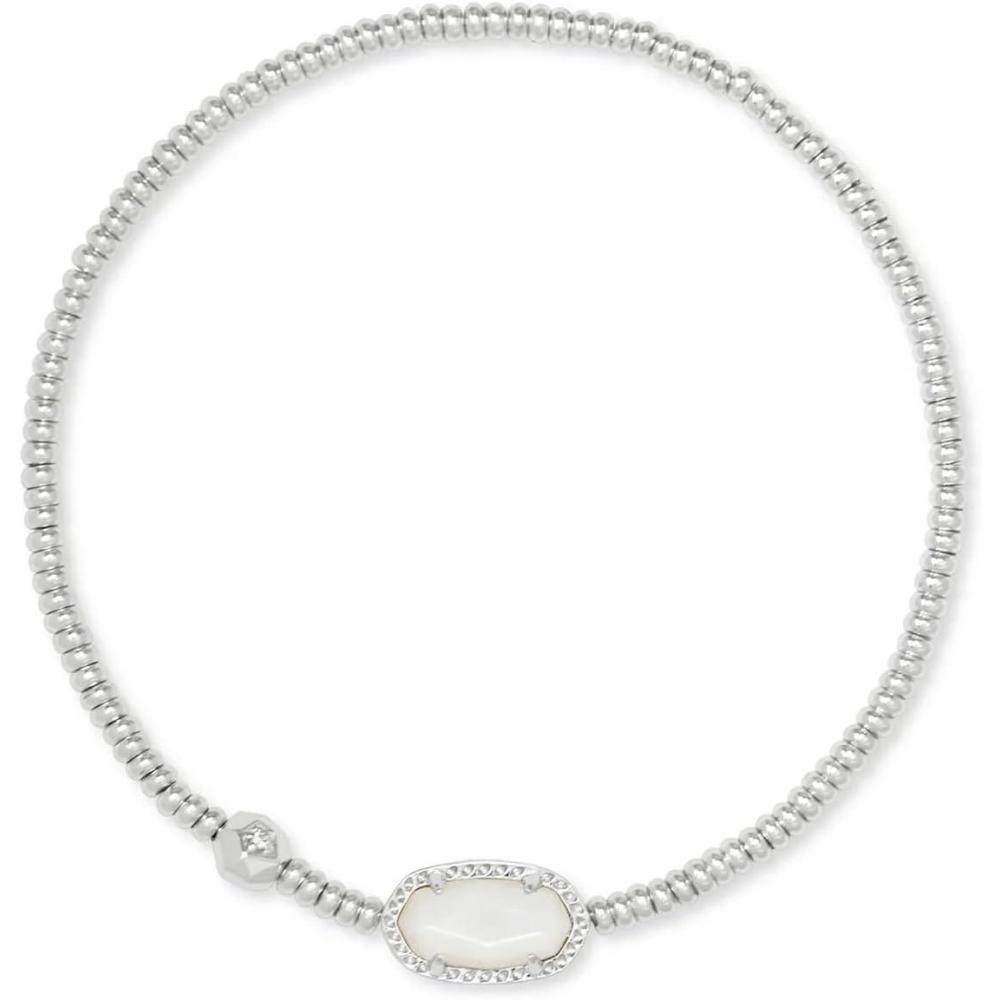 image:imageKendra Scott Grayson Crystal Stretch Bracelet Fashion Jewelry for WomenRHODIUM  IVORY MOTHER OF PEARL