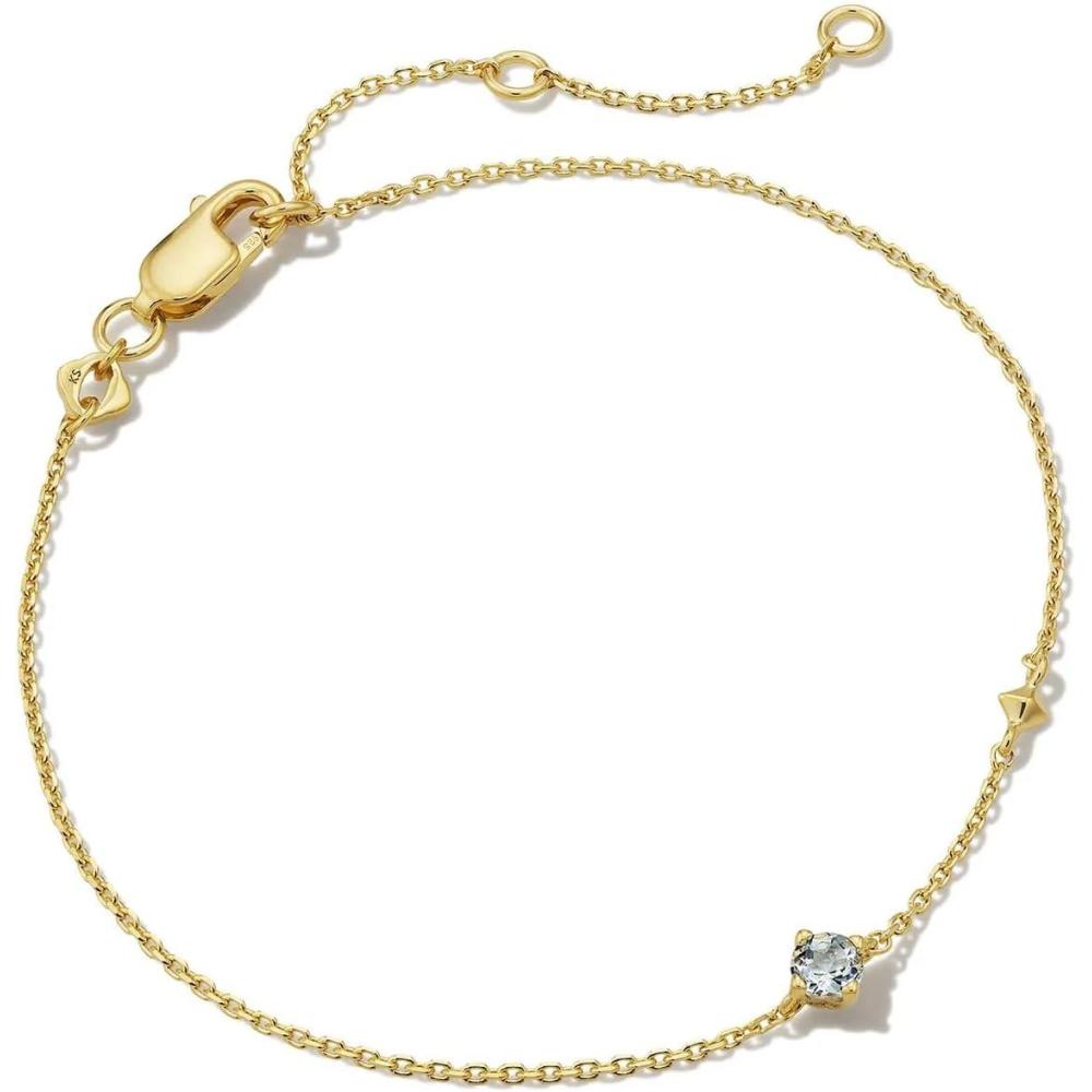 image:imageKendra Scott Maisie Delicate Chain BraceletAQUAMARINE VERMEIL