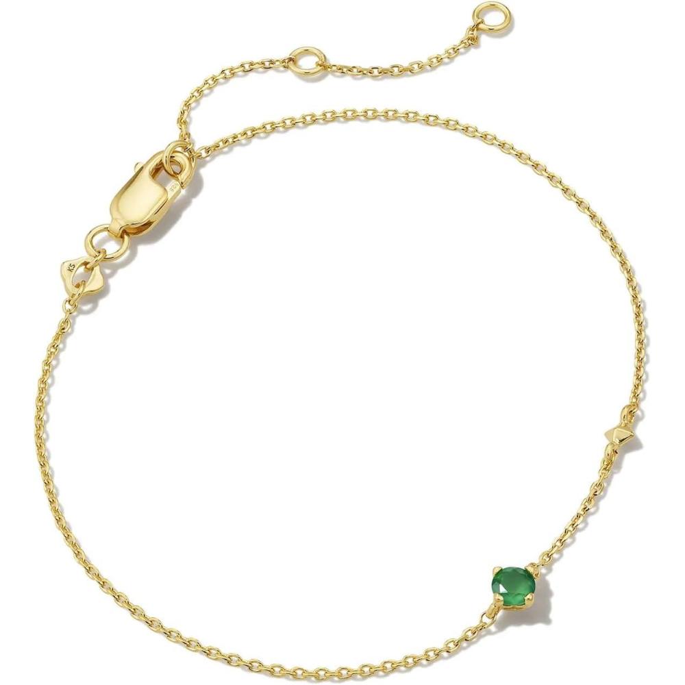 image:imageKendra Scott Maisie Delicate Chain BraceletGREEN ONYX VERMEIL