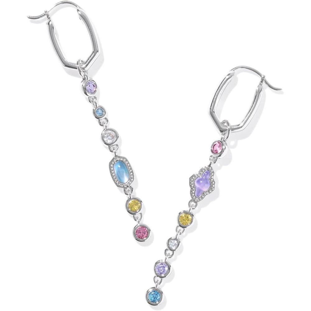 image:imageKendra Scott Mini Elisa Abbie Huggie Earrings Fashion Jewelry for WomenRHODIUM MULTI MIX