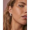 Kendra Scott Bella Hoop Earrings, Fashion Jewelry for Women(RHODIUM – WHITE CZ)
