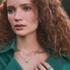 Kendra Scott Clover Short Pendant Necklace in Lime Green Magnesite, 14k Gold-Plated Brass, Fashion Jewelry for Women