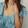 Kendra Scott Elaina Adjustable Chain Bracelet for Women, Fashion Jewelry, Gold-Plated(RHODIUM – CLEAR BERRY)