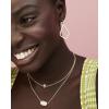 Kendra Scott Elisa Pendant Necklace for Women, Fashion Jewelry, 14k Gold-Plated(GOLD – BRONZE VEINED TURQUOISE)