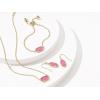 Kendra Scott Elisa Pendant Necklace for Women, Fashion Jewelry, 14k Gold-Plated(GOLD – HOT PINK DRUSY)
