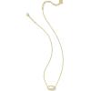 Kendra Scott Elisa Pendant Necklace for Women, Fashion Jewelry, 14k Gold-Plated(GOLD – LIGHT YELLOW KYOCERA OPAL)