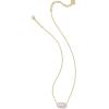 Kendra Scott Elisa Pendant Necklace for Women, Fashion Jewelry, 14k Gold-Plated(GOLD – LILAC KYOCERA OPAL)