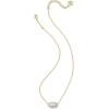Kendra Scott Elisa Pendant Necklace for Women, Fashion Jewelry, 14k Gold-Plated(GOLD – VARIEGATED LIGHT BLUE MAGNESITE)
