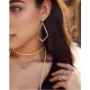 Kendra Scott Elisa Pendant Necklace for Women, Fashion Jewelry, 14k Gold-Plated(RHODIUM – ORANGE CITRINE)