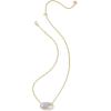 Kendra Scott Elisa Statement Short Pendant NecklaceFashion Jewelry for Women(GOLD – DICHROIC GLASS)