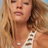 Kendra Scott Elisa Statement Short Pendant NecklaceFashion Jewelry for Women(GOLD – IRIDESCENT DRUSY)
