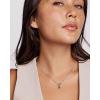 Kendra Scott Mini Elisa Toggle Short Pendant Necklace, Fashion Jewelry for Women(RHODIUM – VARIEGATED INDIGO MAGNESITE)