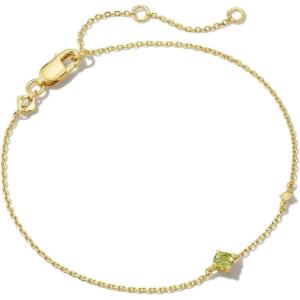 Kendra Scott Maisie Delicate Chain Bracelet(PERIDOT (VERMEIL))