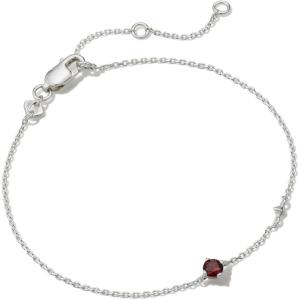 Kendra Scott Maisie Delicate Chain Bracelet(RED GARNET)