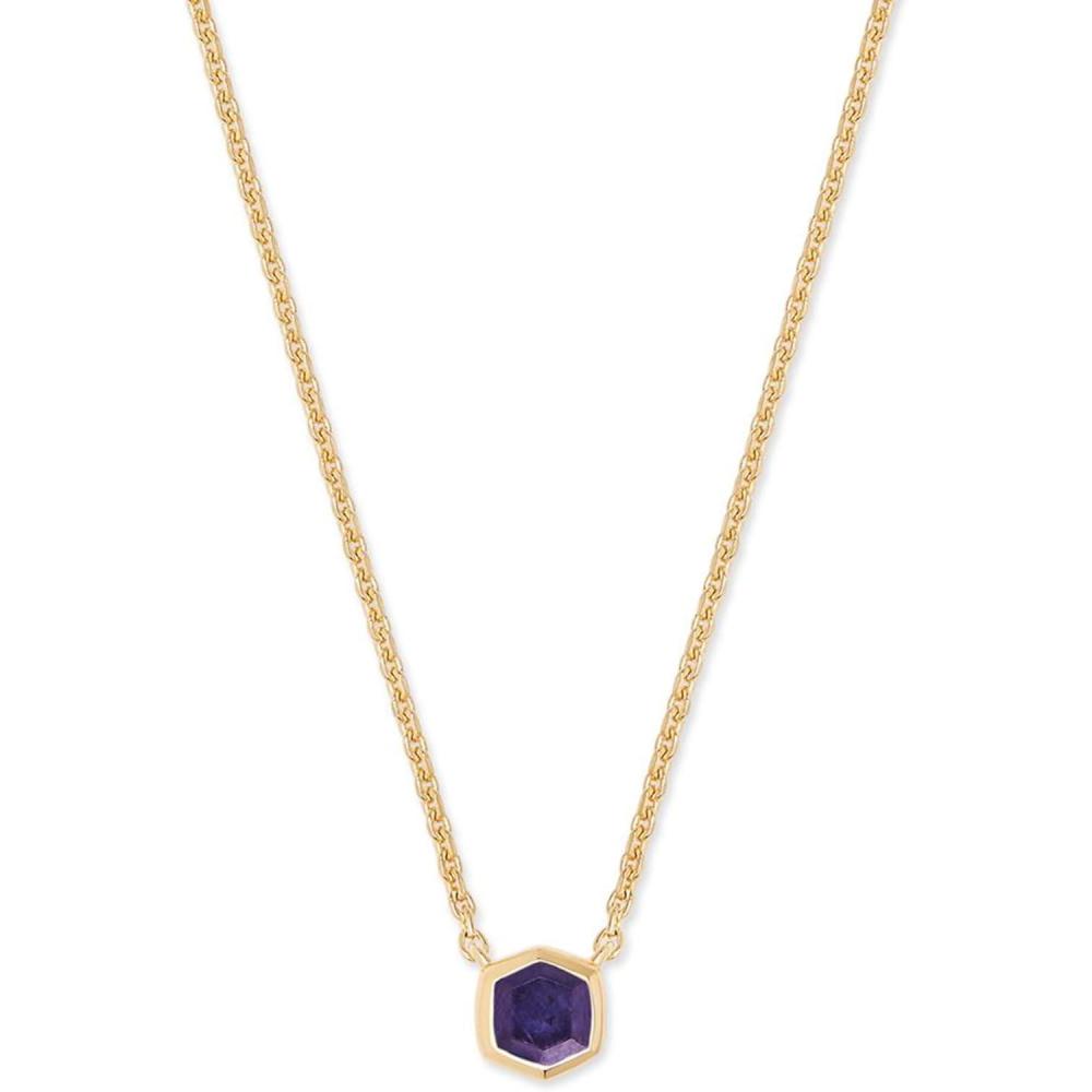 image:imageKendra Scott Davie Pendant Necklace18K GOLD VERMEIL  BLUE IOLITE