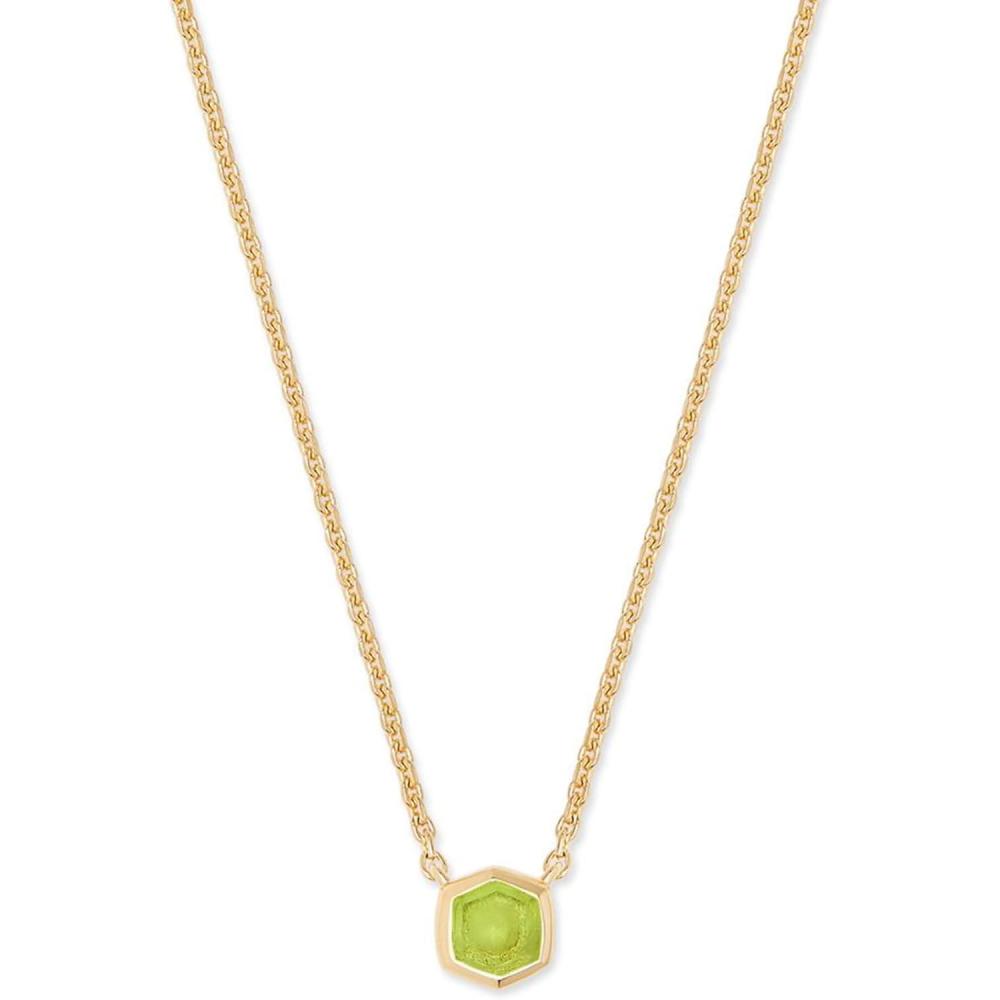 image:imageKendra Scott Davie Pendant Necklace18K GOLD VERMEIL  GREEN PERIDOT