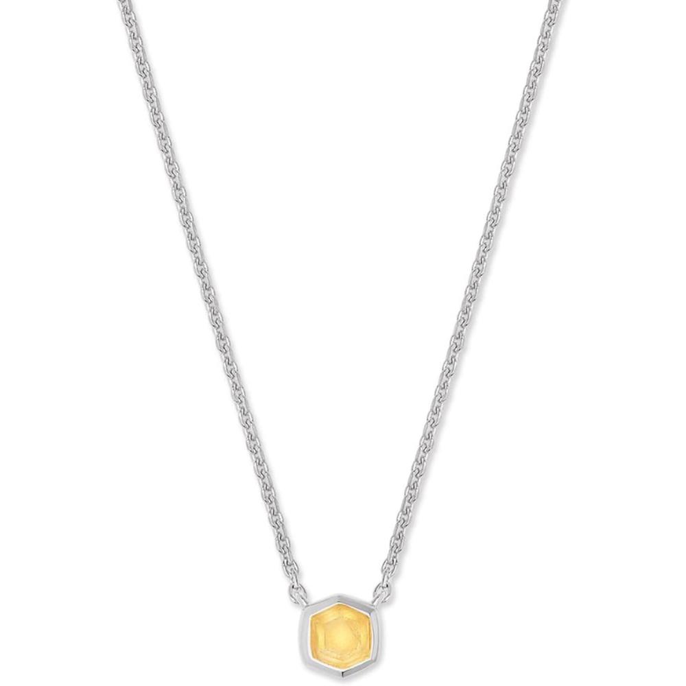 image:imageKendra Scott Davie Pendant NecklaceSTERLING SILVER LIGHT CITRINE