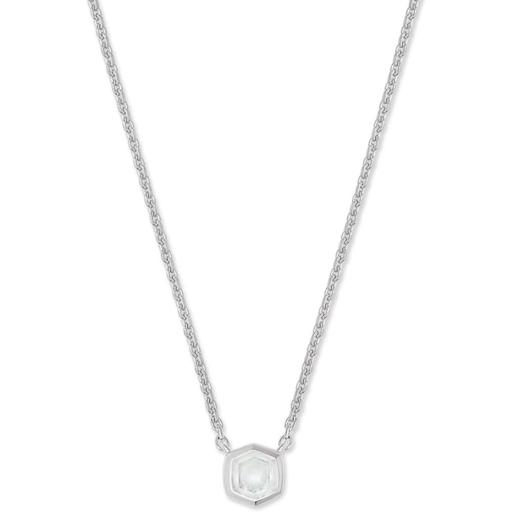 image:imageKendra Scott Davie Pendant NecklaceSTERLING SILVER  ROCK CRYSTAL