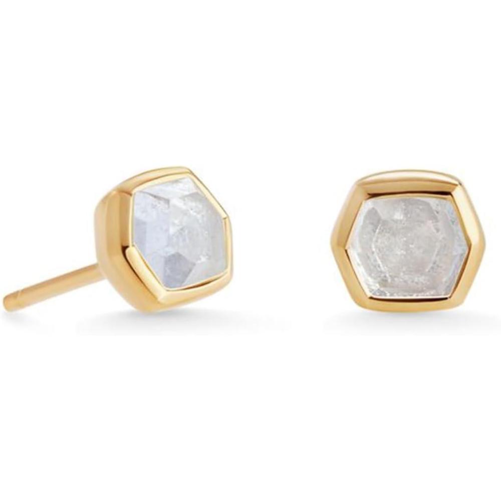 image:imageKendra Scott Davie Stud Earrings Fine Jewelry for Women18K GOLD VERMEIL  ROCK CRYSTAL