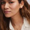 Kendra Scott Davie Stud Earrings, Fine Jewelry for Women(18K GOLD VERMEIL – RUBY)