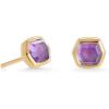 18K GOLD VERMEIL - AMETHYST