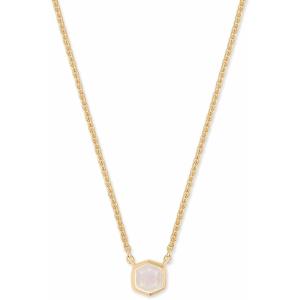 Kendra Scott Davie Pendant Necklace(18K GOLD VERMEIL – RAINBOW MOONSTONE)