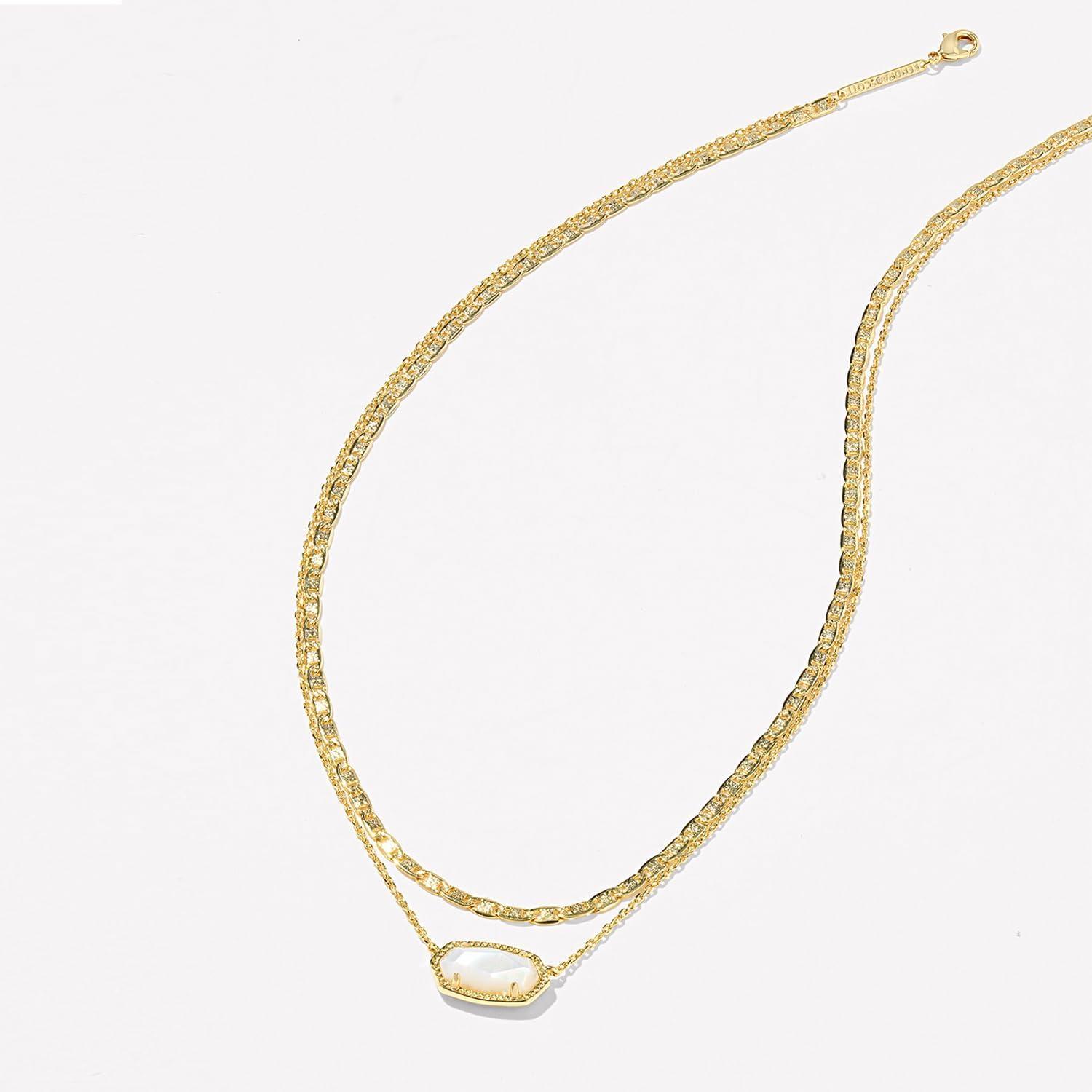 image:imageKendra Scott Elisa Multi Strand Necklace for Women Fashion JewelryGOLD IVORY MOTHER OF PEARL