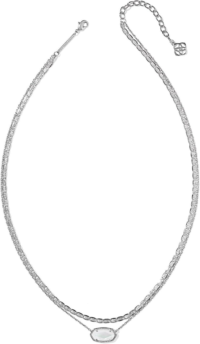 image:imageKendra Scott Elisa Multi Strand Necklace for Women Fashion JewelryRHODIUM IVORY MOTHER OF PEARL