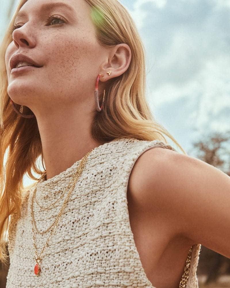 image:imageKendra Scott Elisa Triple Adjustable Length Strand Necklace for Women Fashion JewelryGOLD CORAL ILLUSION