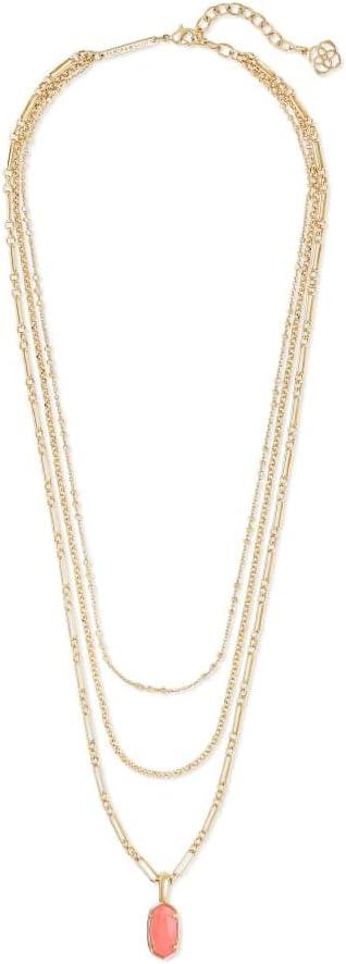 image:imageKendra Scott Elisa Triple Adjustable Length Strand Necklace for Women Fashion JewelryGOLD CORAL ILLUSION