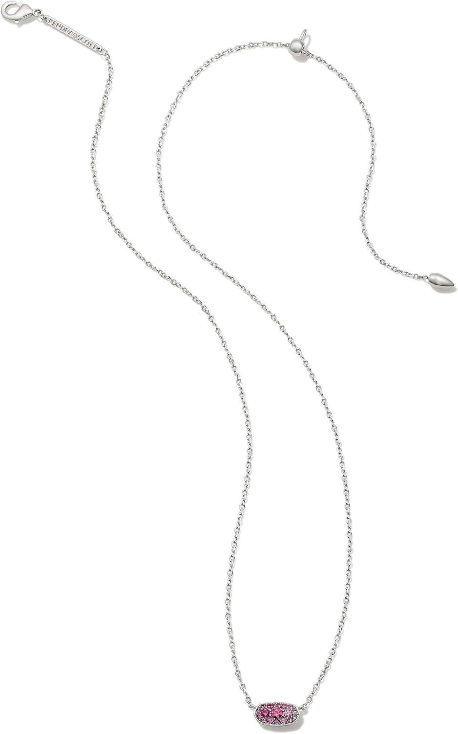 image:imageKendra Scott Grayson Crystal Pendant Necklace Fashion Jewelry for WomenSilver Pink Ombre