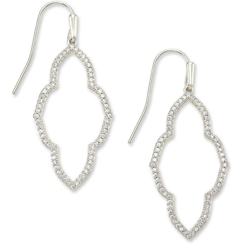 image:imageKendra Scott Abbie Small Open Frame Earring Fashion Jewelry for WomenRHODIUM