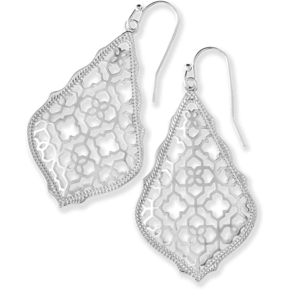 image:imageKendra Scott Addie Drop Earrings for Women in Filigree Fashion JewelryRHODIUMPLATED